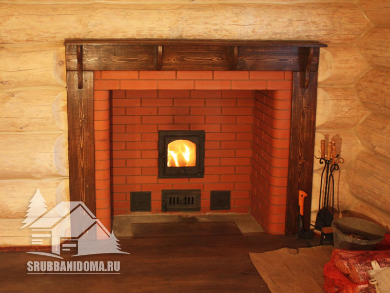 Сруб бани 4х7 с террасой и мансардой 5