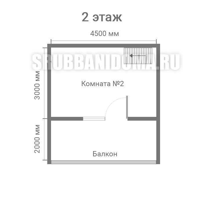 Сруб дома 5х6 4