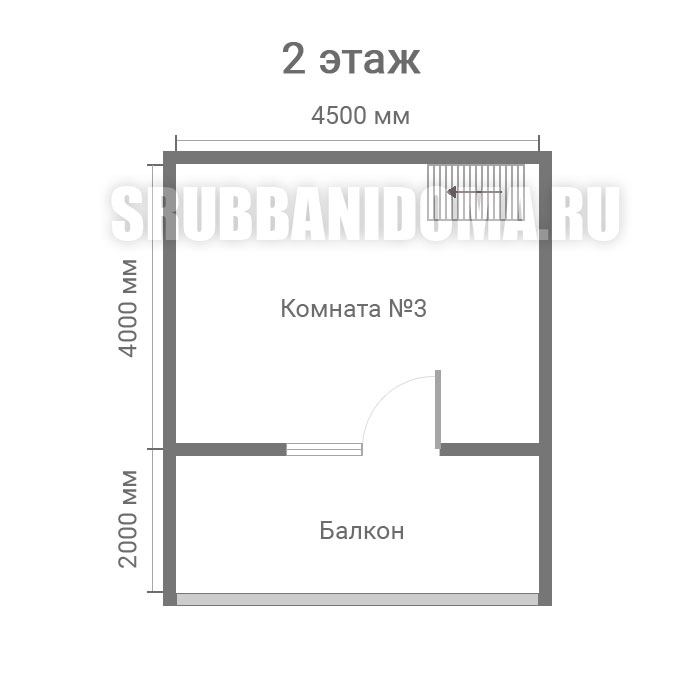 Сруб дома 6х6 5